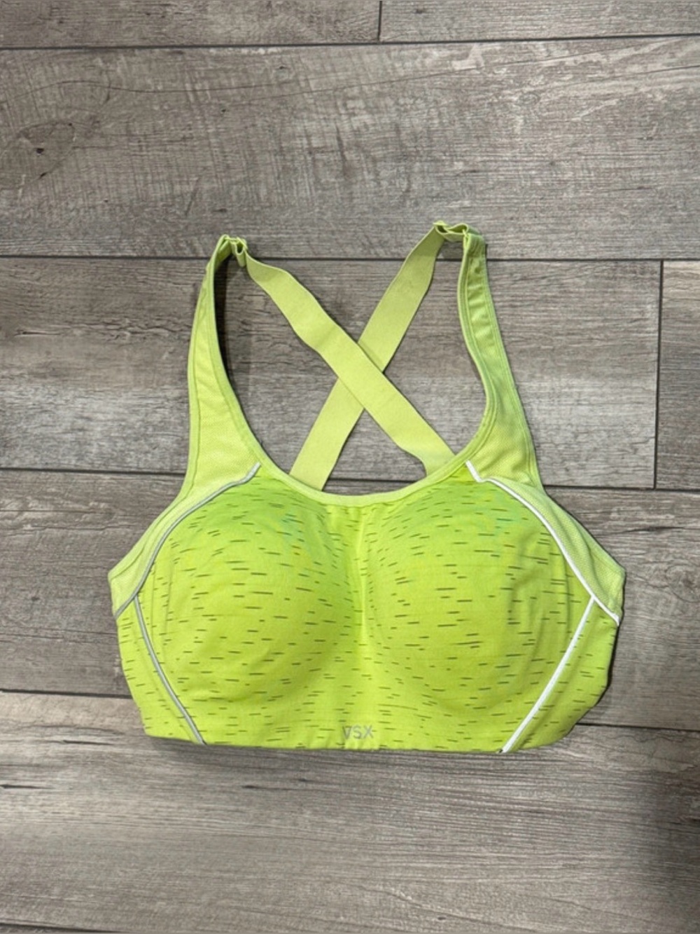 Victoria’s Secret VSX Sport Neon Yellow Sports Bra 34D